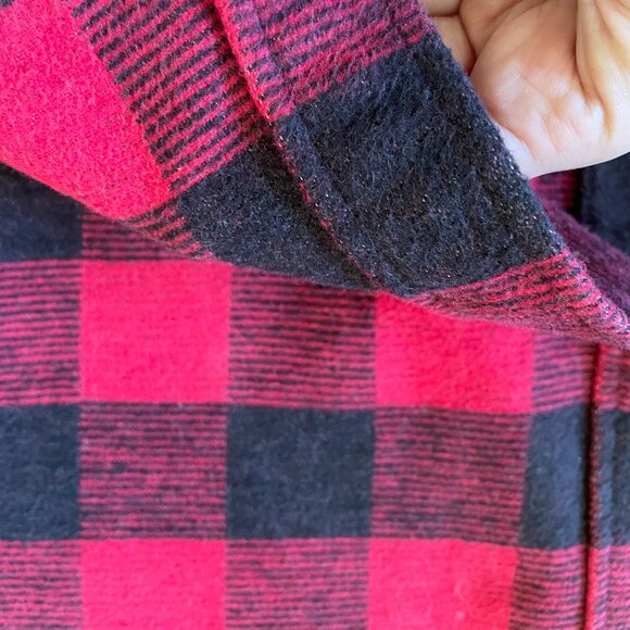Red Plaid Men's Work Jacket - Picture 4 of 7